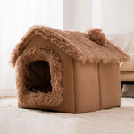 House Type Universal Removable and Washable Pet Dog Cat Bed Pet Supplies, S