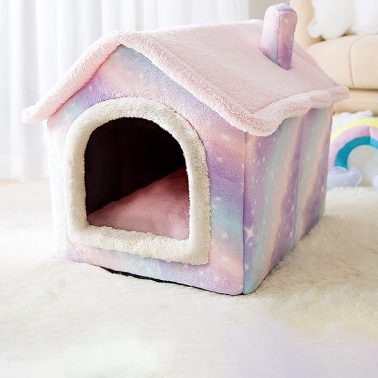 House Type Universal Removable and Washable Pet Dog Cat Bed Pet Supplies, M