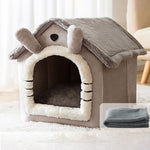 House Type Universal Removable and Washable Pet Dog Cat Bed Pet Supplies, M