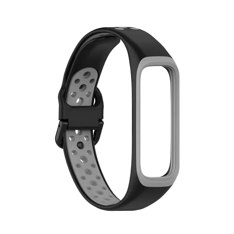 SM-R220 Two-color Silicone Watch Band, For Samsung Galaxy Fit 2