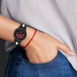 Two-color Stripe Silicone Watch Band, For Samsung Galaxy Watch5 / Watch5 Pro