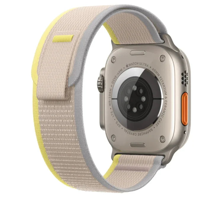 Nylon Watch Band For Apple Watch Ultra 49mm / Series 8&7 45mm / SE 2&6&SE&5&4 44mm, For Apple Watch 46mm / 49mm / 45mm / 44mm