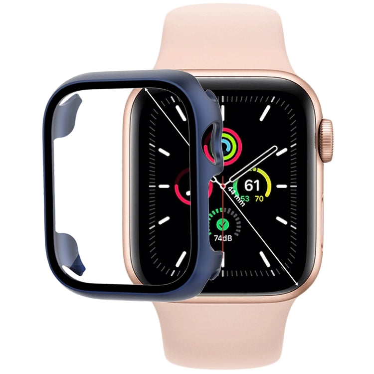 Tempered Glass Film PC Watch Case, For Apple Watch Series SE 3&SE 2&6&SE&5&4 44mm, For Apple Watch Series SE 3&SE 2&6&SE&5&4 40mm