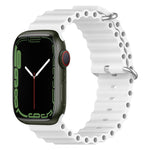 Ocean Silicone Watch Band, For Apple Watch Series 8&7 41mm, For Apple Watch Series 8&7 41mm / SE 2&6&SE&5&4 40mm