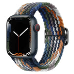 Buckle Nylon Braided Watch Band, For Apple Watch Ultra 49mm / Series 8&7 45mm / SE 2&6&SE&5&4 44mm / 3&2&1 42mm