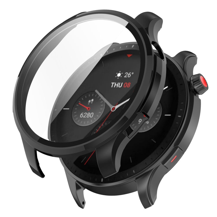 PC + Tempered Glass Integrated Protective Watch Case, For Amazfit GTR 4 / Amazfit GTR 4 Pro