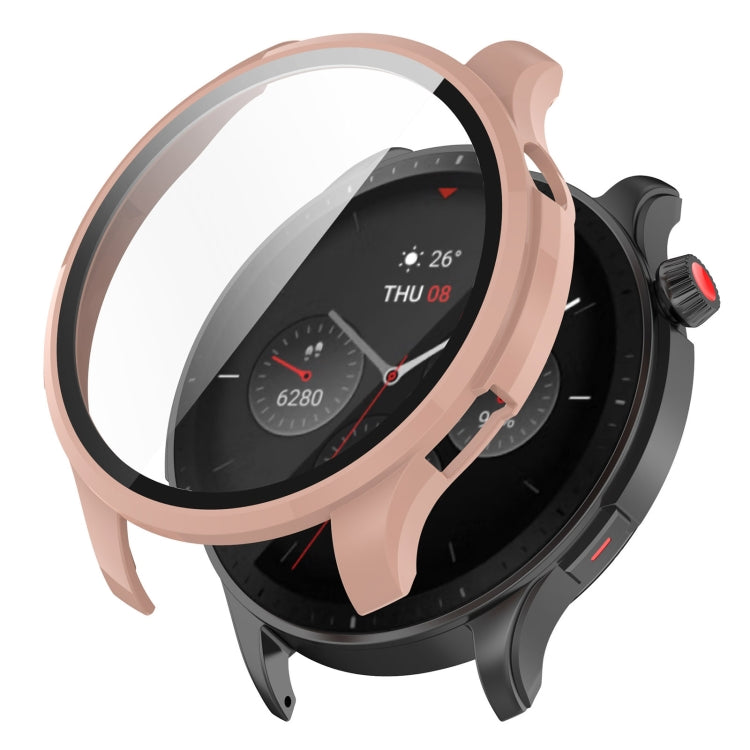 PC + Tempered Glass Integrated Protective Watch Case, For Amazfit GTR 4 / Amazfit GTR 4 Pro