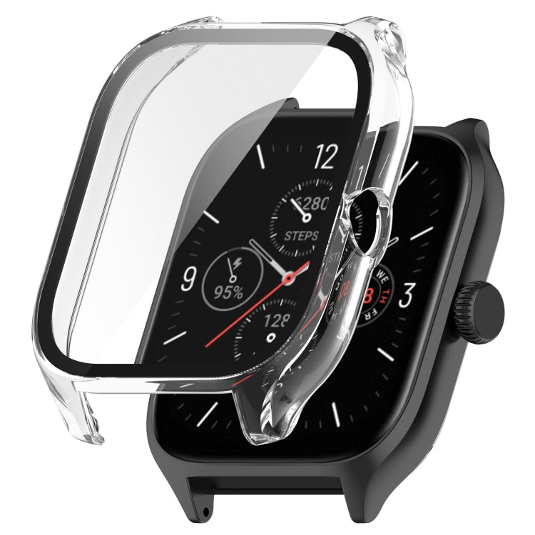 PC + Tempered Glass Integrated Protective Watch Case, For Amazfit GTS 4