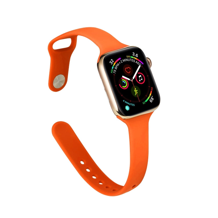 Thin Silicone Replacement Wrist Strap Watchband, For Apple Watch 5/4 40mm & 3/2/1 38mm, For Apple Watch 5/4 44mm & 3/2/1 42mm