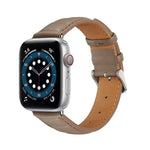 Genuine Leather Watch Band, For Apple Watch Ultra 49mm / Series 8&7 45mm / SE 2&6&SE&5&4 44mm / 3&2&1 42mm, For Apple Watch Series 8&7 41mm / SE 2&6&SE&5&4 40mm / 3&2&1 38mm