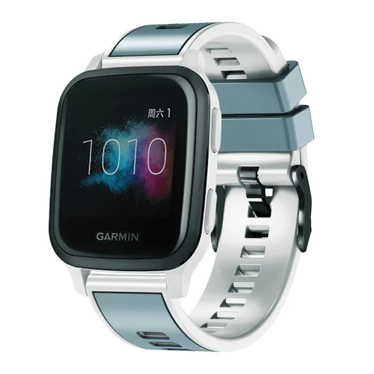 Plain Weave Two-color Silicone Watch Band, For Samsung Galaxy Watch 5 40mm / 44mm