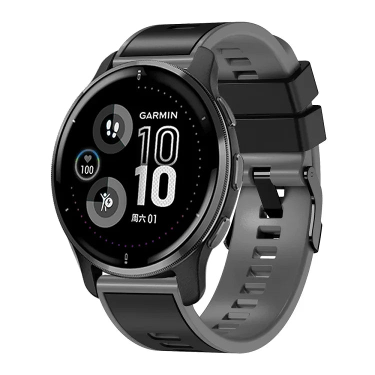 Plain Weave Two-color Silicone Watch Band, For Samsung Galaxy Watch 5 Pro 45mm