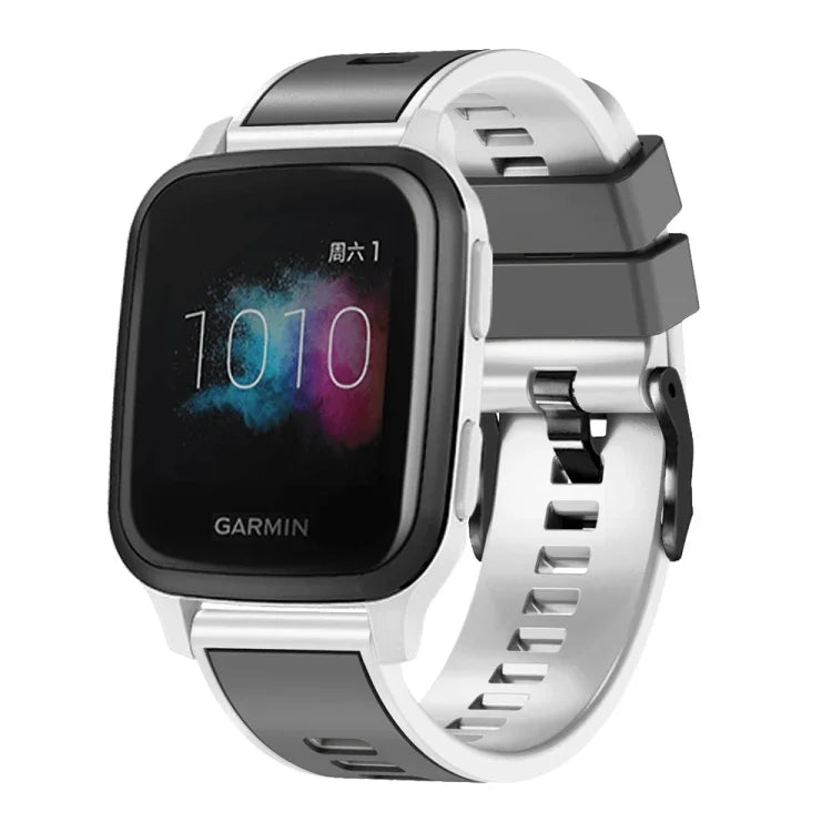Plain Weave Two-color Silicone Watch Band, For Samsung Galaxy Watch 5 Pro 45mm