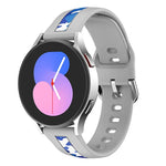 Vertical Grain Printing Silicone Watch Band, For Samsung Galaxy Watch 5 40mm / 44mm, For Samsung Galaxy Watch 5 Pro 45mm