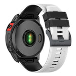 Two-color Silicone Watch Band, For Garmin Fenix 7, For Garmin Fenix 7X