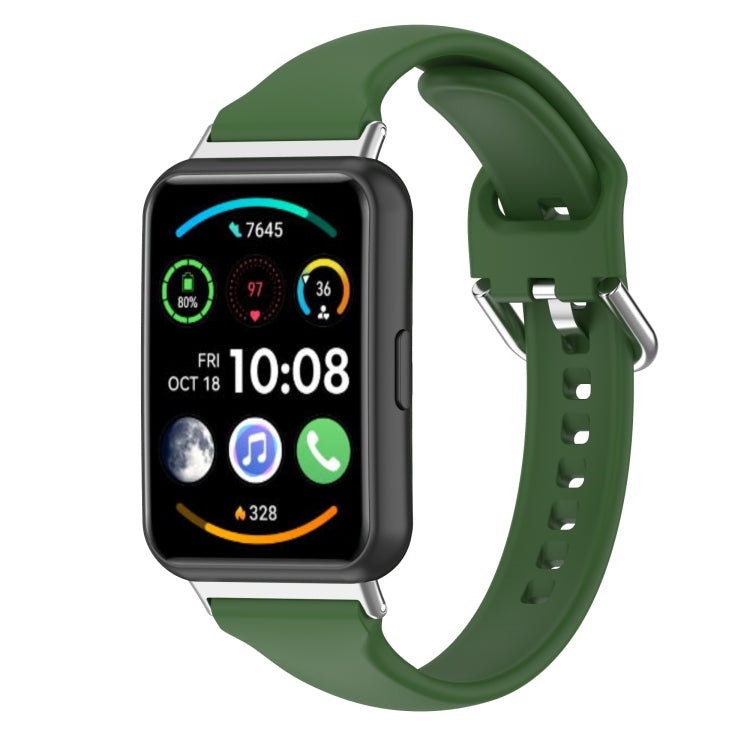 For Huawei Watch Fit 2 Small Waist Silicone Watch Band, S, L