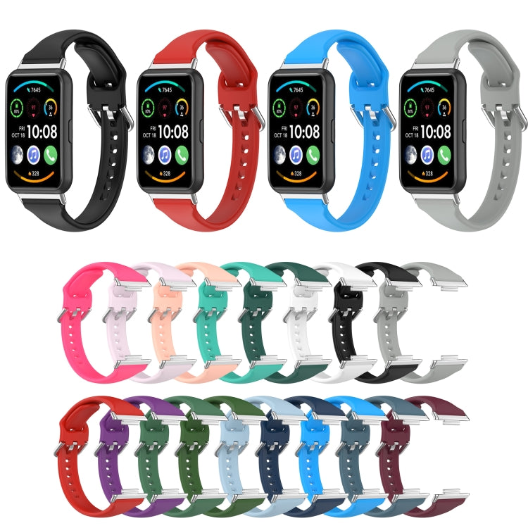 For Huawei Watch Fit 2 Small Waist Silicone Watch Band, S, L