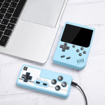 MK800 Doubles 3.0 inch Macaron Mini Handheld Game Console Built-in 800 Games, MK800-Doubles / Grey, MK800-Doubles / Blue, MK800-Doubles / Pink, MK800-Doubles / Yellow, MK800-Doubles / Green