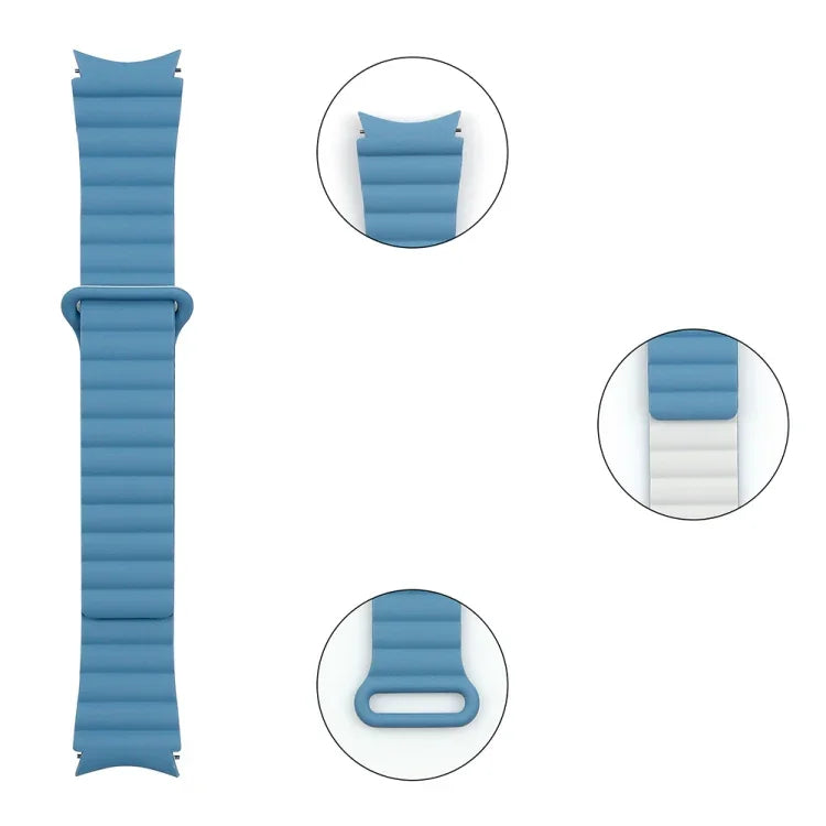 For Samsung Galaxy Watch5 Silicone Magnetic Watch Band, 20mm, 22mm