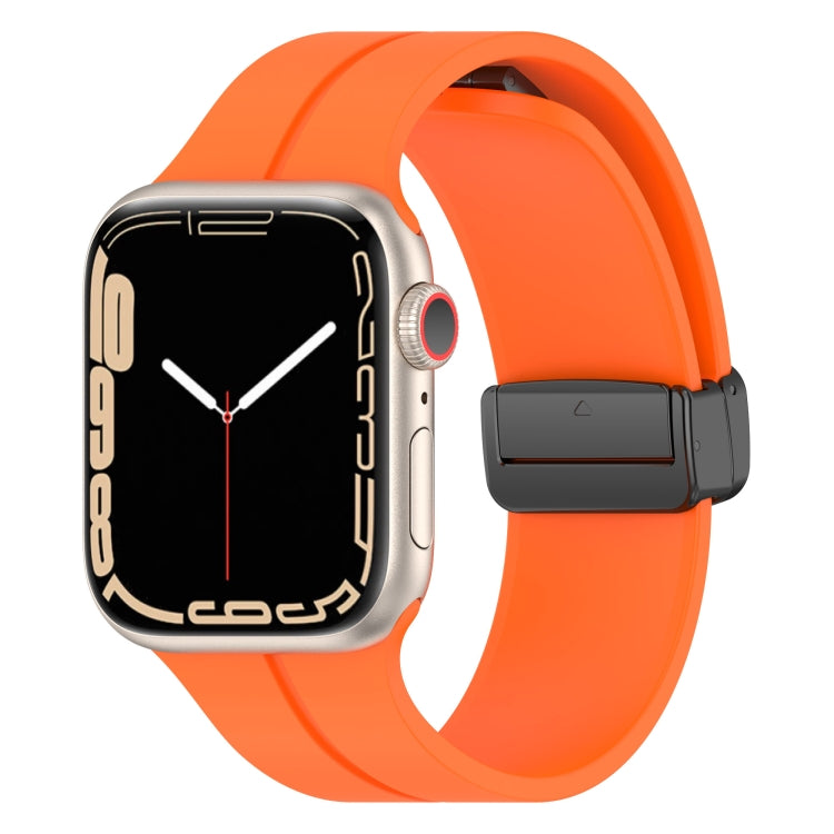 Solid Color Silicone Watch Band, For Apple Watch Series 8&7 41mm / SE 2&6&SE&5&4 40mm / 3&2&1 38mm, For Apple Watch Ultra 49mm / Series 8&7 45mm / SE 2&6&SE&5&4 44mm