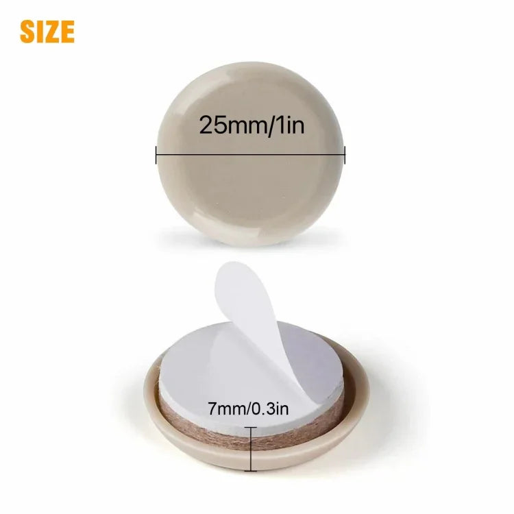32 in 1 25mm Round Table Chairs Non-slip Foot Mat, 32 in 1 25mm