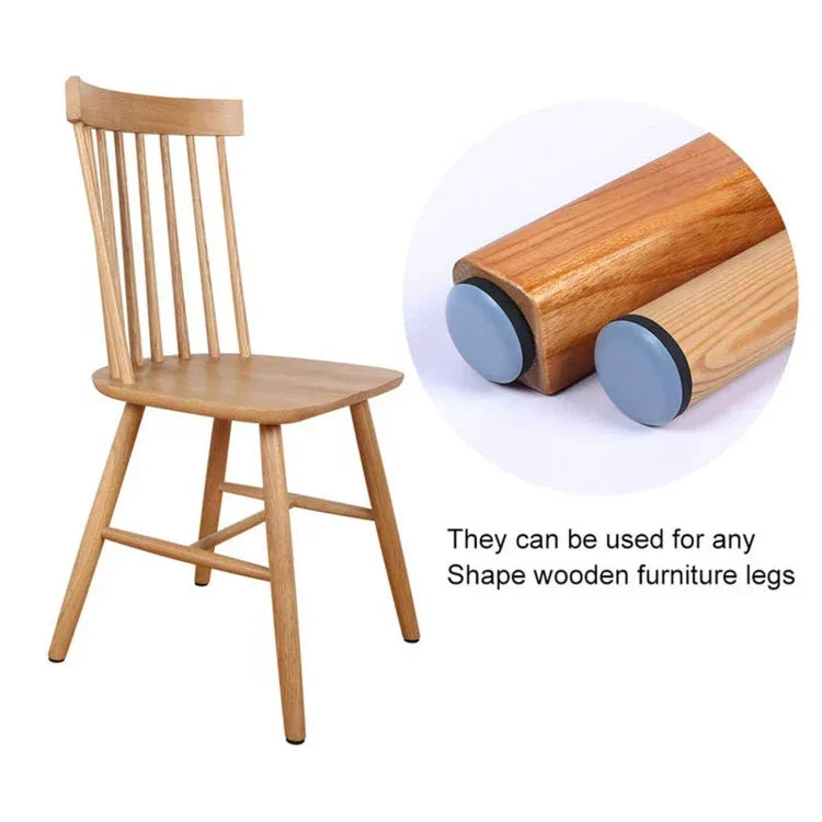 16 in 1 20mm Round Table Chairs Non-slip Foot Mat, 16 in 1 20mm