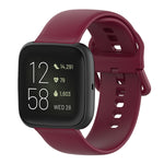 Color Buckle Silicone Wrist Strap Watch Band for Fitbit Versa 2 / Versa / Versa Lite / Blaze, Size: S, Size: L