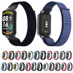 Integrated PC Protective Case + Nylon Loop Watch Band, For Xiaomi Mi Band 7 Pro