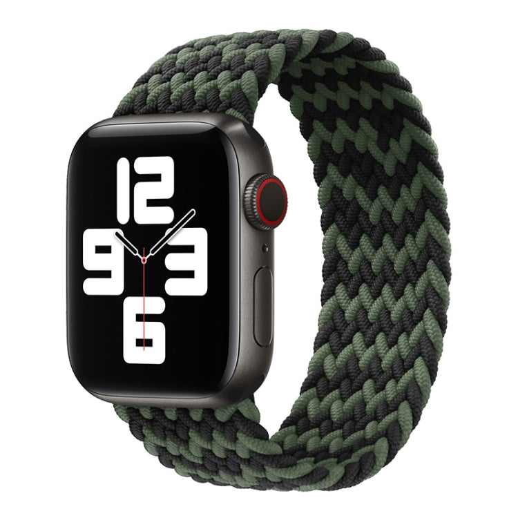 Nylon Single-turn Braided Watch Band For Apple Watch Series 8&7 41mm / SE 2&6&SE&5&4 40mm / 3&2&1 38mm, For Apple Watch Series 8&7 41mm,135mm, For Apple Watch Series 8&7 41mm, 135mm, For Apple Watch Series 8&7 41mm, 145mm
