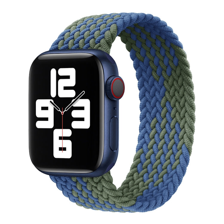 Nylon Single-turn Braided Watch Band For Apple Watch Series 8&7 41mm / SE 2&6&SE&5&4 40mm / 3&2&1 38mm, For Apple Watch Series 8&7 41mm,135mm, For Apple Watch Series 8&7 41mm, 135mm, For Apple Watch Series 8&7 41mm, 145mm