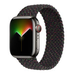 Nylon Single-turn Braided Watch Band For Apple Watch Series 8&7 41mm / SE 2&6&SE&5&4 40mm / 3&2&1 38mm, For Apple Watch Series 8&7 41mm,135mm, For Apple Watch Series 8&7 41mm, 135mm, For Apple Watch Series 8&7 41mm, 145mm