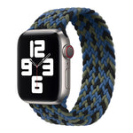 Nylon Single-turn Braided Watch Band For Apple Watch Series 8&7 41mm / SE 2&6&SE&5&4 40mm / 3&2&1 38mm, For Apple Watch Series 8&7 41mm,135mm, For Apple Watch Series 8&7 41mm, 135mm