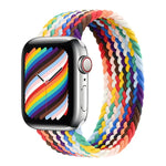 Nylon Single-turn Braided Watch Band For Apple Watch Series 8&7 41mm / SE 2&6&SE&5&4 40mm / 3&2&1 38mm, For Apple Watch Series 8&7 41mm,155mm, For Apple Watch Series 8&7 41mm, 155mm