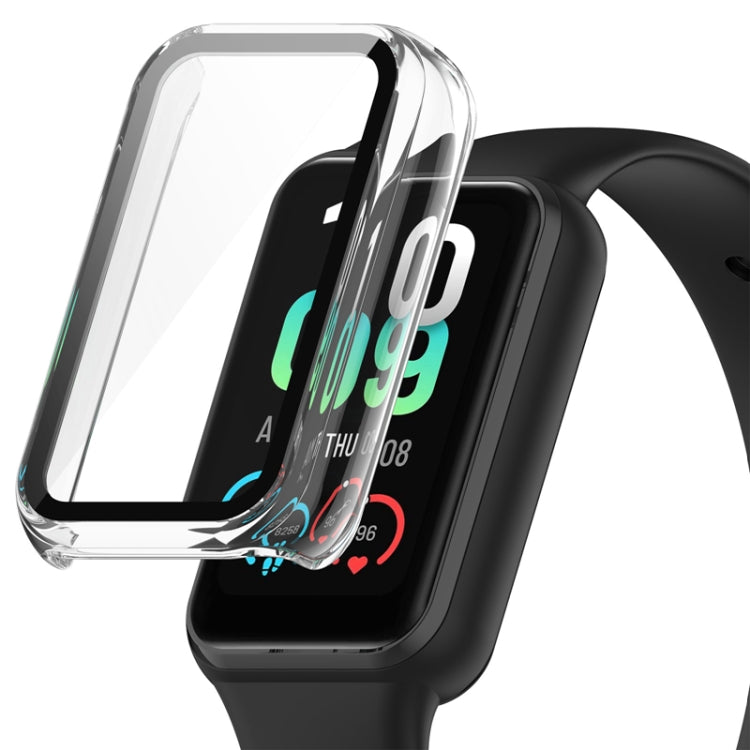 PC + Tempered Glass Integrated Protective Watch Case, For Amazfit Band 7