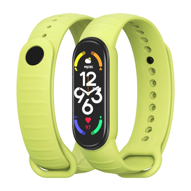 MIJOBS Ripple Texture TPU Watch Band, For Xiaomi Mi Band 7 / 6 / 5
