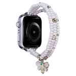 3-row Beads Watch Band, For Apple Watch Ultra 49mm / Series 8&7 45mm, For Apple Watch Series 8&7 41mm