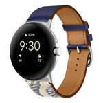 Genuine Leather Watch Band, For Google Pixel Watch 4 / 3 / 2 / 1 41mm