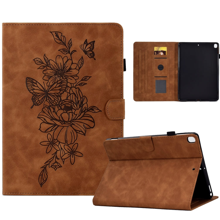 Peony Butterfly Embossed Leather Smart Tablet Case, For iPad 10.2 2020/2019 / Air 10.5 2019, For iPad 2025 / 2022, For iPad Air / Air 2 / 9.7 2017 / 9.7 2018, For iPad mini 2024 / mini 6, For iPad mini 5 / 4 / 3 / 2 / 1                                 ...