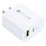 PD 20W USB-C/Type-C+QC 3.0 USB Interface Fast Charge Charger, Specification: US Plug