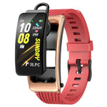 K20 1.14 inch Silicone Band Earphone Detachable Life Waterproof Smart Watch Support Bluetooth Call, Silicone Band (Black Rose Gold)