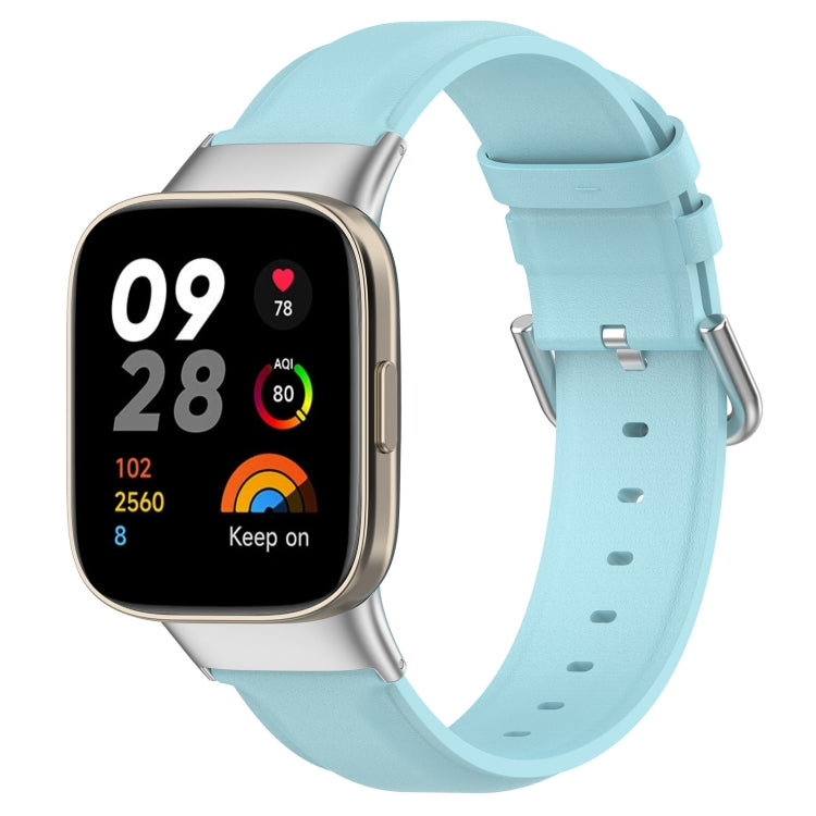 Round Tail Leather Watch Band, For Xiaomi Redmi Watch 3 / Mi Watch Lite 3