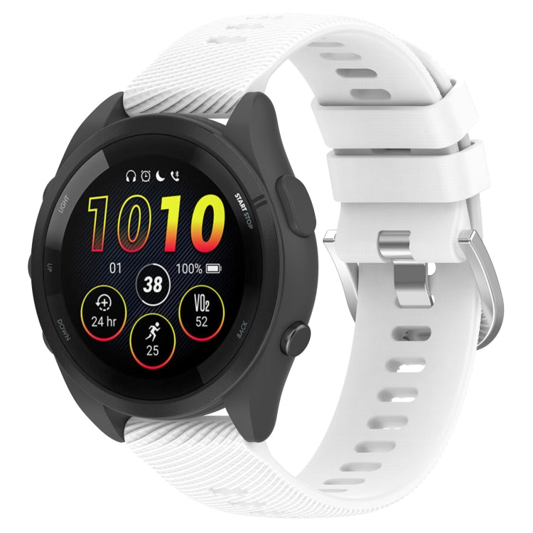 18mm Solid Color Silicone Watch Band, For Garmin Forerunner 265S