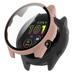 PC + Tempered Glass Film Integrated Watch Protective Case, For Garmin Forerunner 265, For Garmin Forerunner 265S