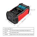 KONNWEI CR-10 2.4 inch Car Battery Charger Battery Pulse Repair Tool, EU Plug, US Plug, UK Plug