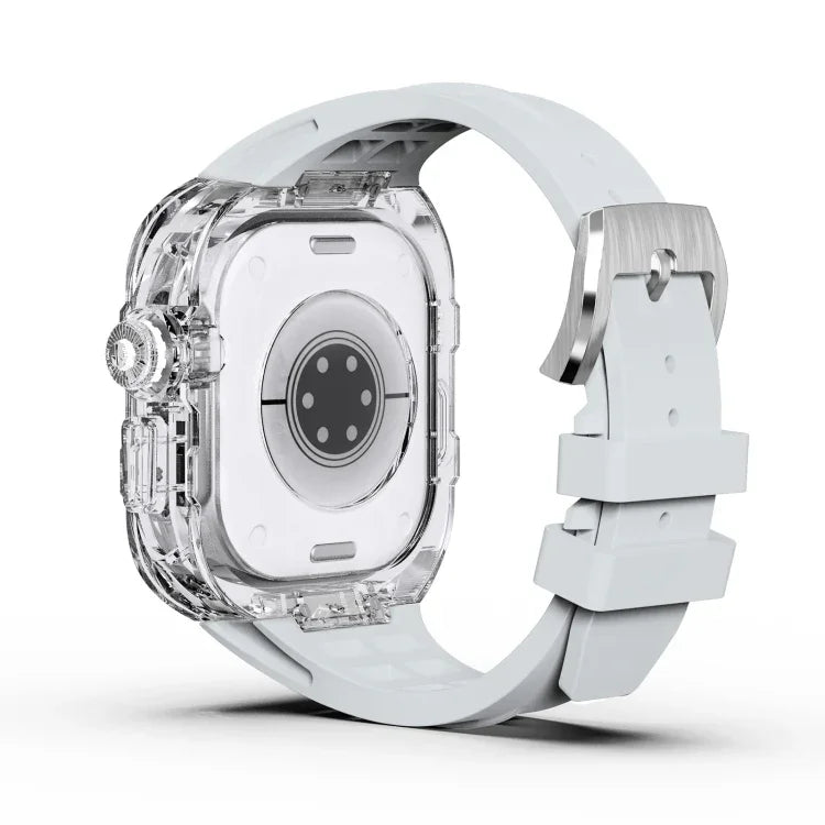Fluorine Rubber Clear Armor Case Watch Band, For Apple Watch Ultra 3 / 2 / 1 49mm
