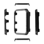 Aluminum Alloy Diamond Watch Protective Case, For Apple Watch Series 9 / 8 / 7 45mm, For Apple Watch Series SE 2025&SE 2&6&SE&5&4 44mm, For Apple Watch Series 3&2&1 42mm, For Apple Watch Series 9 / 8 / 7 41mm                                            ...
