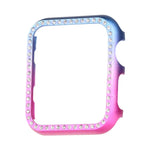 Aluminum Alloy Diamond Watch Protective Case, For Apple Watch Series 9 / 8 / 7 45mm, For Apple Watch Series SE 2025&SE 2&6&SE&5&4 44mm, For Apple Watch Series 3&2&1 42mm, For Apple Watch Series 9 / 8 / 7 41mm                                            ...