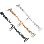 Metal Ripple Twist Chain Watch Band, For Apple Watch Ultra 49mm / Series 8&7 45mm / SE 2&6&SE&5&4 44mm / 3&2&1 42mm, For Apple Watch Series 8&7 41mm / SE 2&6&SE&5&4 40mm / 3&2&1 38mm