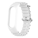 Solid Color Marine Silicone Breathable Watch Band, For Xiaomi Mi Band 7 / 6 / 5 / 4 / 3