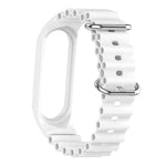 Solid Color Marine Silicone Breathable Watch Band, For Xiaomi Mi Band 7 / 6 / 5 / 4 / 3
